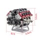 V8 Engine Model Kit that MAD - Build lifelike mini V8 Engine ax90104 Ⅱ Capra VS4-10 Pro Ultra