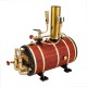 Steam Engine Horizontal Steam Boiler for Model Ship KACIO WS100XL 1000mL